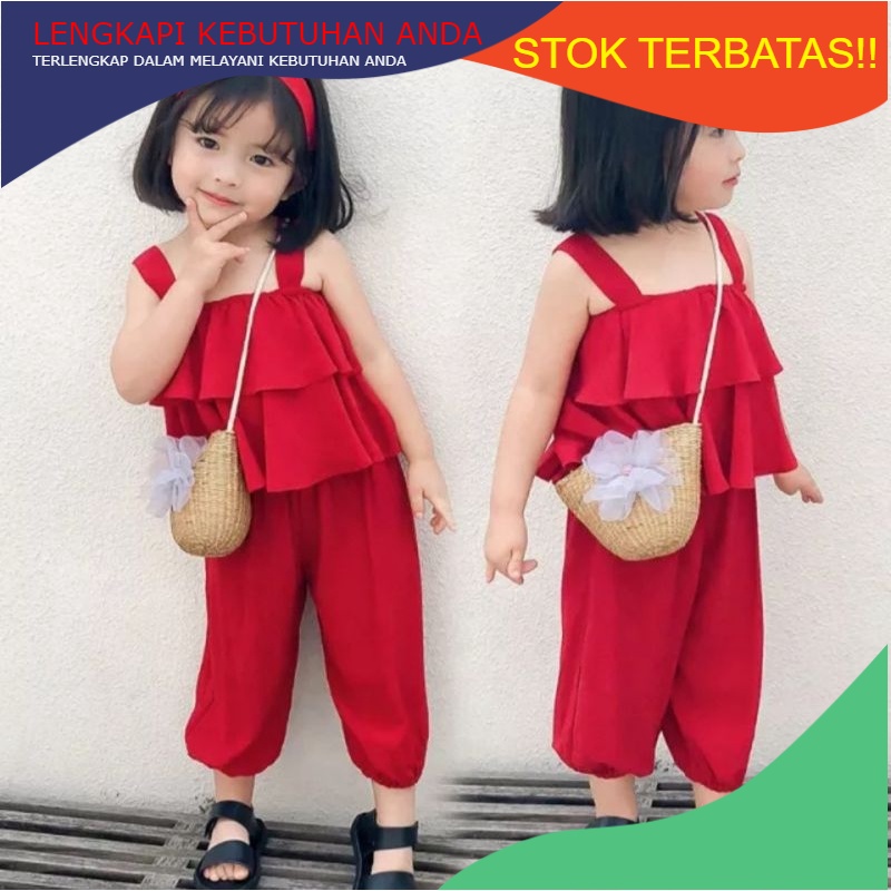 RAMADHAN SALE PROMO GAJIAN / stelan anak prempuan/ /model korea style/stelan anak sabrina korea styl