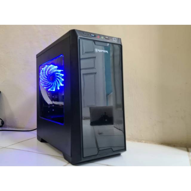 1set Pc core i7 ram 16GB + SSD Monitor led 19&quot;