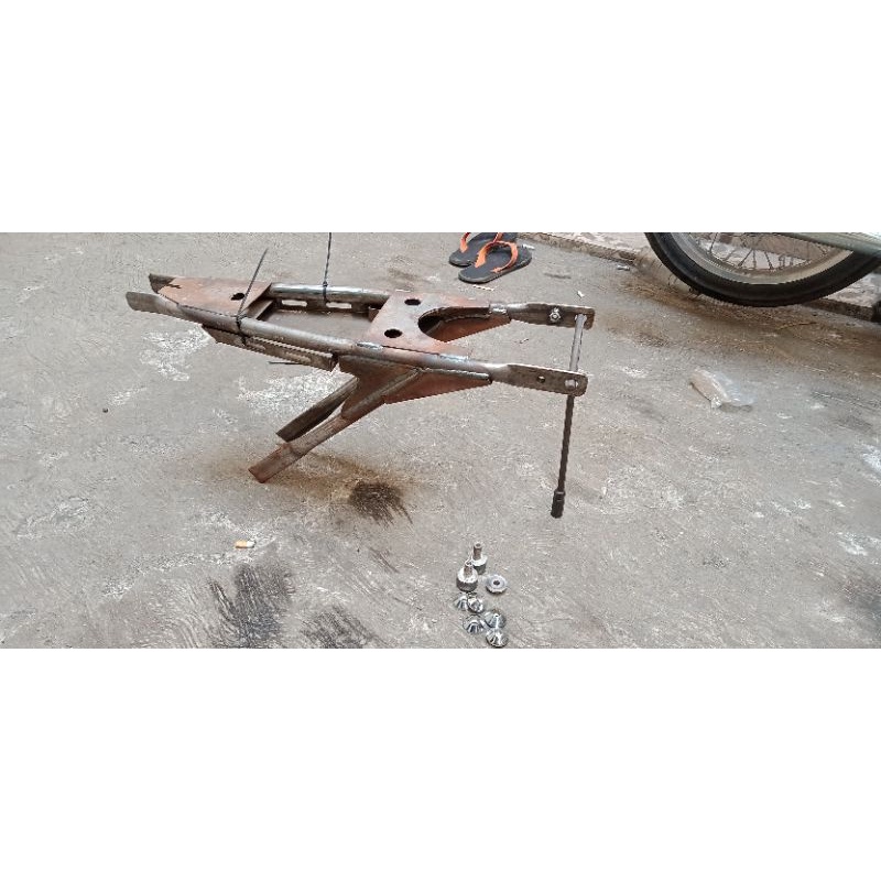 Buntut rangka CB rangka buntutan CB tatanan+dudukan aki slim tebal