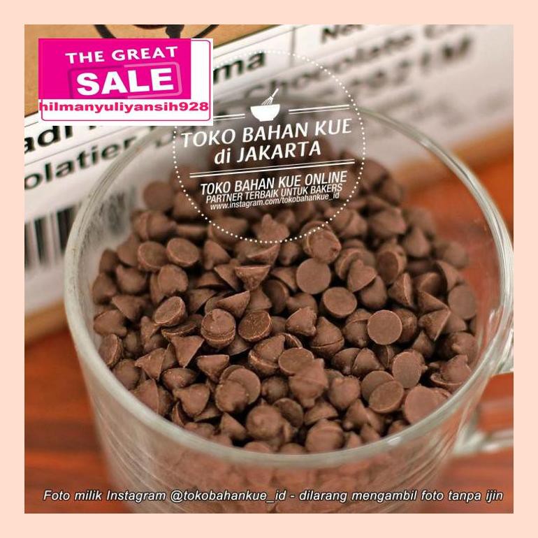 

S50Mra Tulip Dark Chocolate Chip 1Kg Premium Choco Chip Biasa Cokelat Chips Ret05Vh