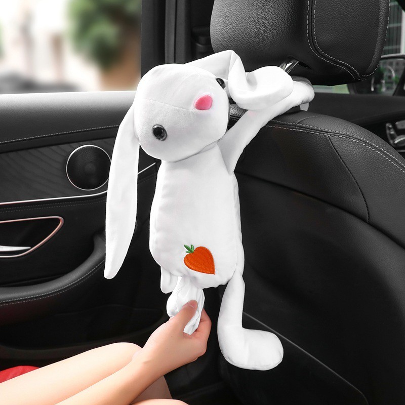 RABBIT KELINCI n RED FOX Kotak Tempat Sarung Tisu Gantung Belakang Jok Mobil Arm Rest Tissue Holder