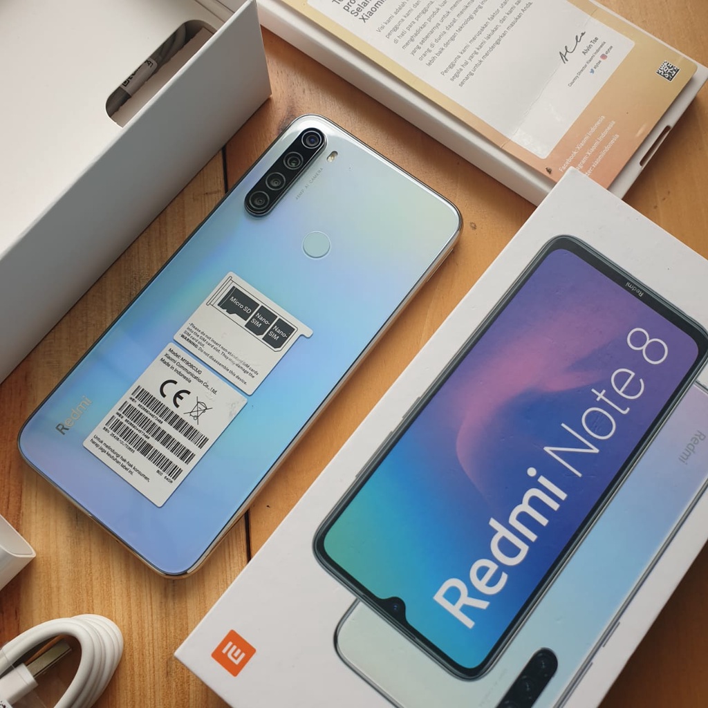XIAOMI REDMI NOTE 8 SECOND 3/32GB 4/64GB 6/128GB HANDPHONE SECOND HP SEKEN HP BEKAS HP MURAH