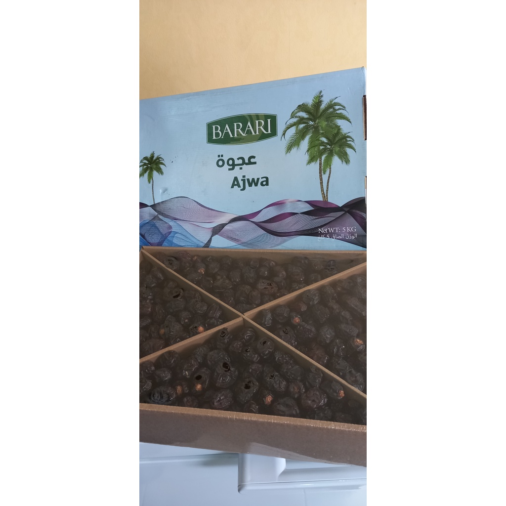 

KURMA BARARI AJWA 100% ORIGINAL PREMIUM KURMA AJWA ASLI ARAB MURAH MERIAH 5 KG