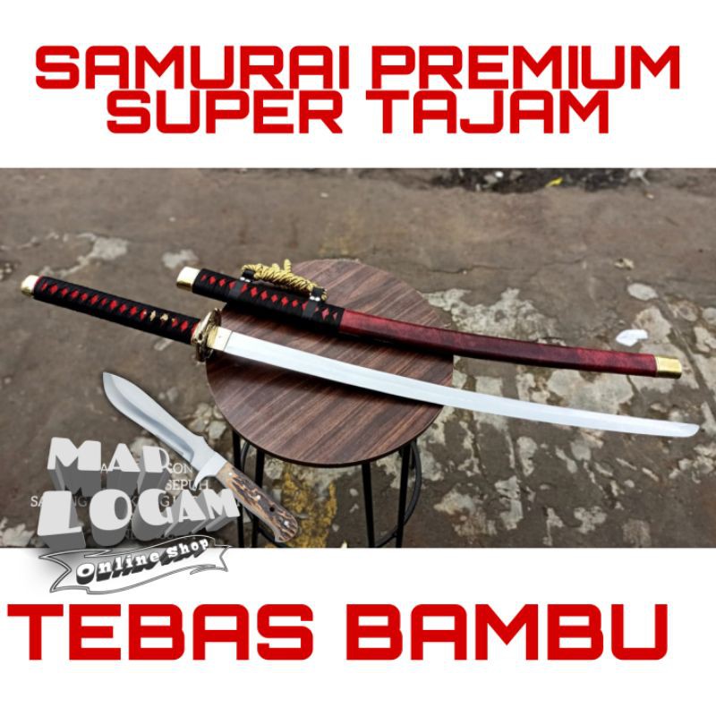 SUPER PREMIUM !!! Katana tachi tebas bambu super tajam dan ringan samurai premium pedang super tajam