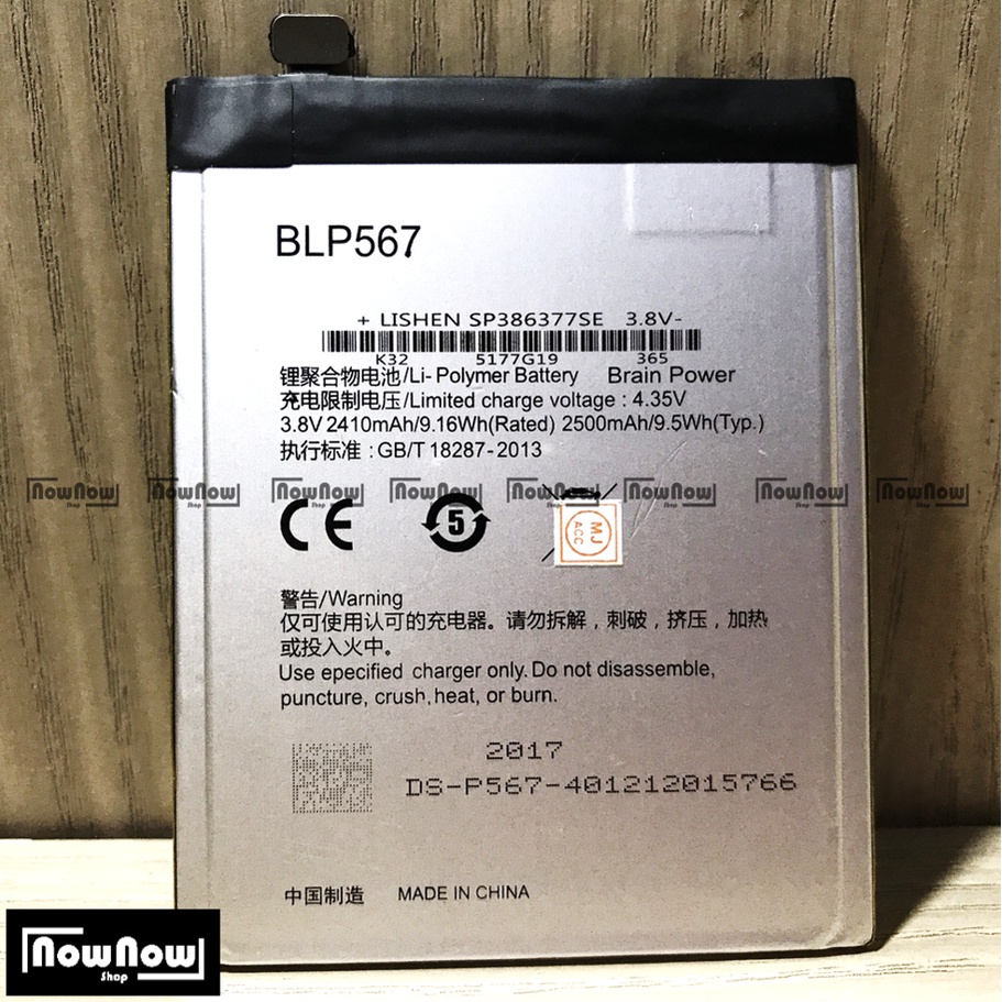 Baterai Oppo R1 R829 R829T R1S R8000 R8006 R8007 R1L BLP567 Original Batre Batrai Battery HP