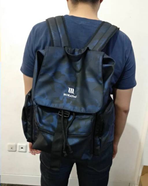  TAS  RANSEL BACKPACK MULTIFUNGSI ECHO CAMO  NAVY TAS  RANSEL 