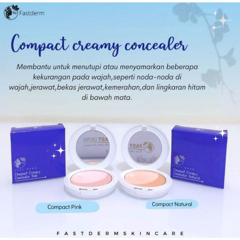 COMPACT CREAMY CONCEALER FAST DERM  COMPACT POWDER FAST DERM RES