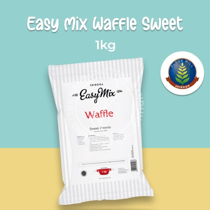 

pakai-siap-tepung-bumbu-tepung- sriboga easymix tepung premix waffle 1kg -tepung-bumbu-tepung-siap-