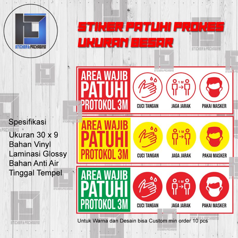 

STIKER PATUHI PROKES 3M COVID-19 UKURAN BESAR