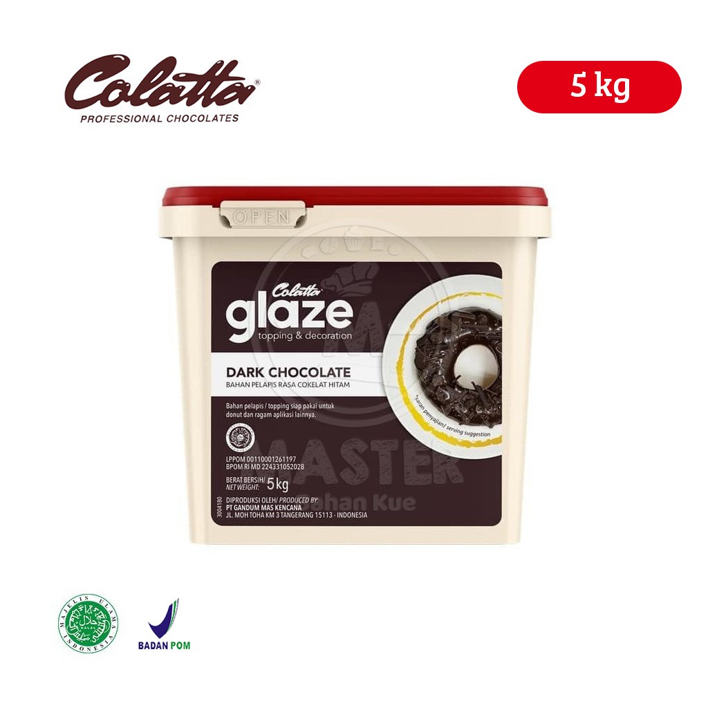 Jual Colatta Glaze Dark Chocolate Kaleng Kg Shopee Indonesia