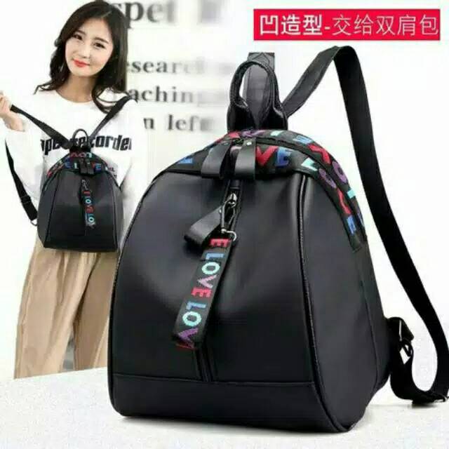 Ransel wanita love import - tas punggung cewek