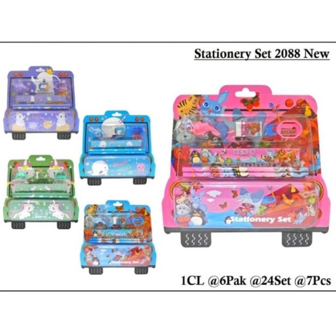 

HZ056 Paket Alat Tulis Sekolah 7in1 Karakter Set Alat Tulis Ak - 2088