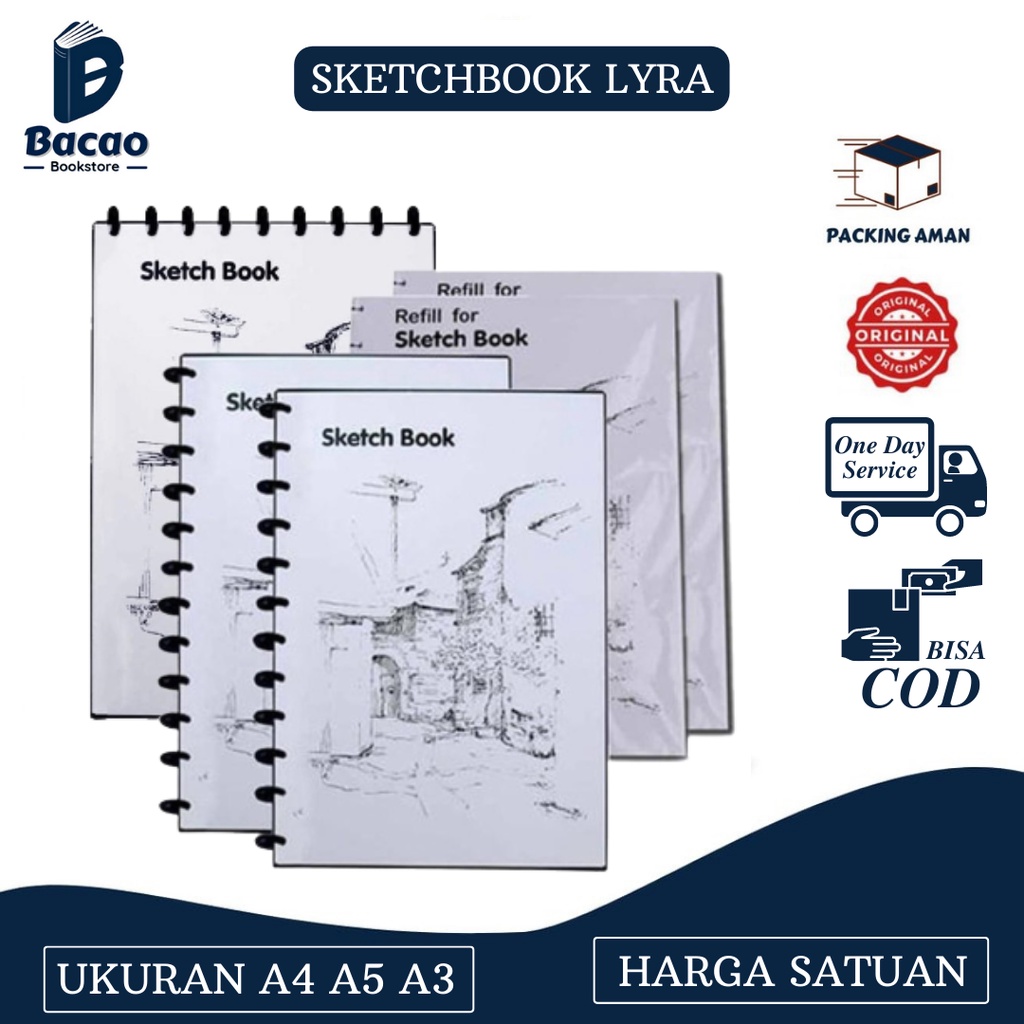 

Buku Gambar Sketch Book LYRA A5 A4 A3 - Sketching Pad- Drawing Pad
