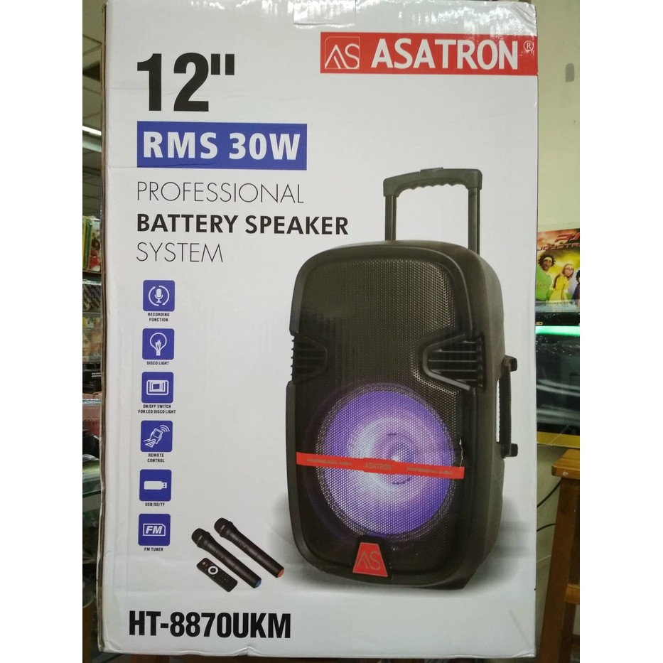 PROMO.. Speaker Portable   Meeeting  Asatron 12 Inch