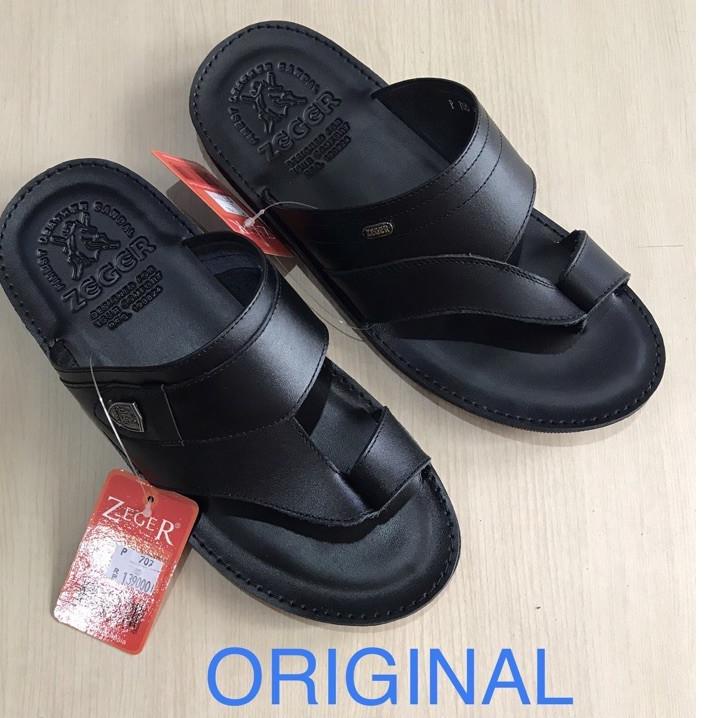 Zeger Sandal Jepit Kulit Pria Dewasa Zeger - Sendal Jepit Kulit Cowok Zeger Original Bisa  ✔