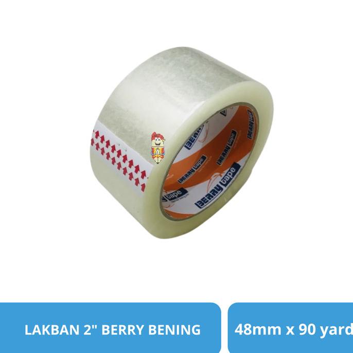 

><><><] Lakban OPP Berry Bening 2" Inch 48 mm x 80 Meter / 90 Yard