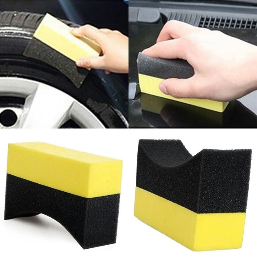 SPONS Pad SEMIR HITAM Ban TYRE Busa Foam Sponge Mobil Motor