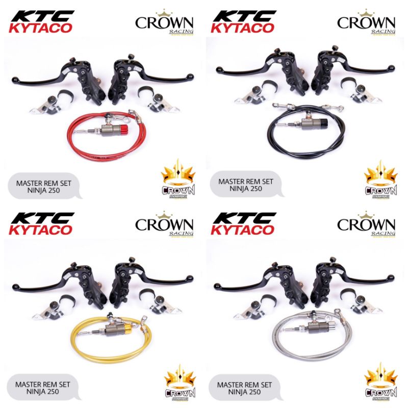 Master Rem Set KTC KYTACO CNC Ninja 250 + Stut Kopling + Selang Rem