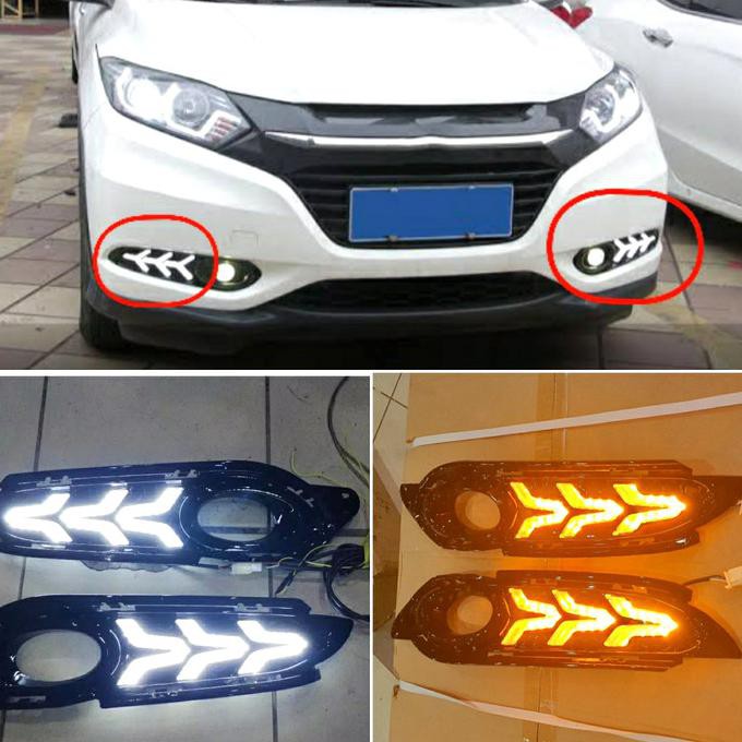 DRL LED Sign Honda HRV Lampu Sein berjalan Aksesoris Mobil