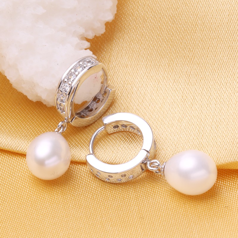 Anting Mutiara Air Tawar ASLI Import korea S925 Sterling Silver - A012