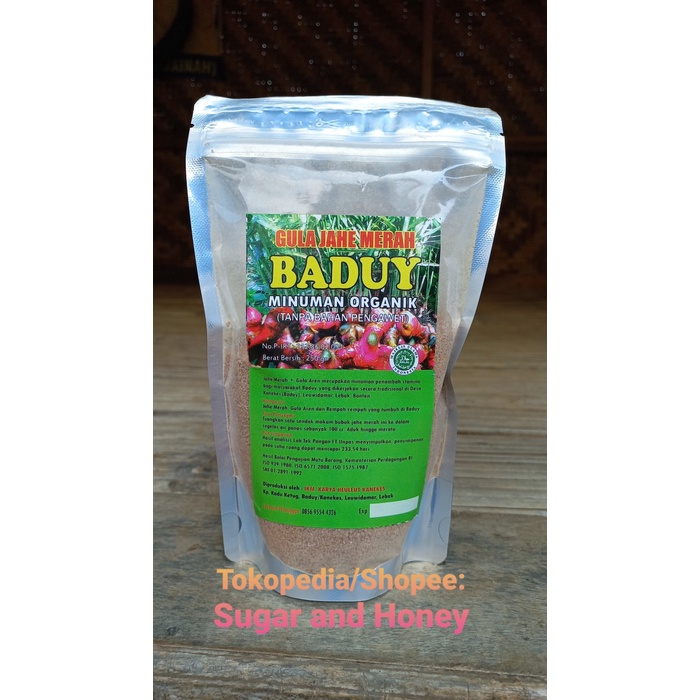 

[Alami] Gula Jahe Merah Baduy Kemasan Baru - Pengiriman dari Baduy (BERKUALITAS)