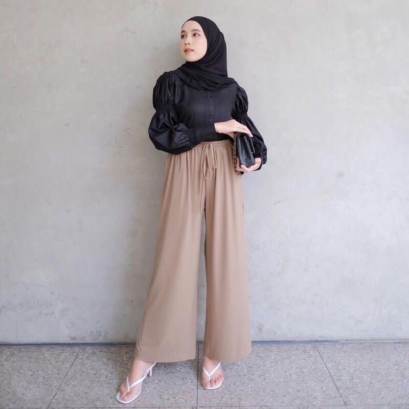 BEST SELLER Celana Kulot Crinkle Premium / Basic Cullote Pants Crinkle / Cullote Pants Tali