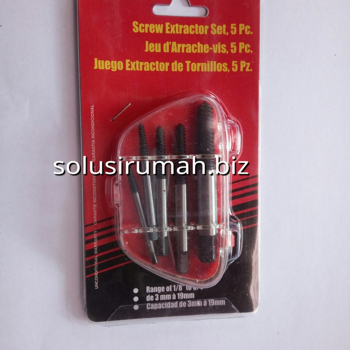 ALAT MENGELUARKAN DRAT BAUT LAMA ULIR BALIK 5PCS