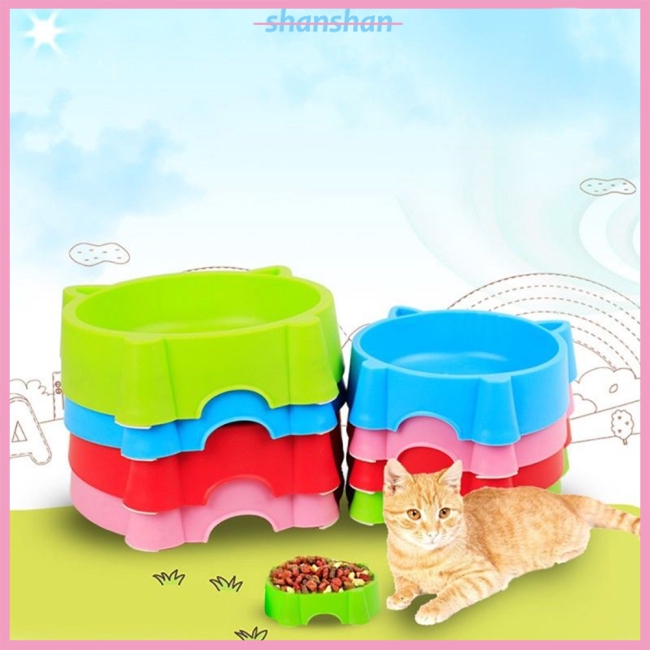 Mangkuk Makan Bentuk Wajah Kucing Non Slip Untuk Anjing Dan Kucing Peliharaan Shopee Indonesia