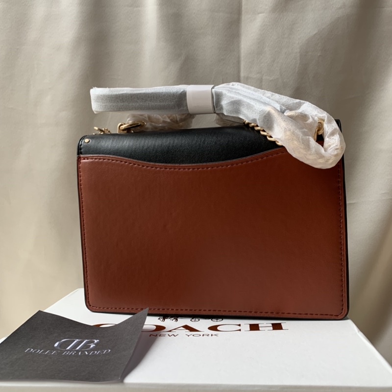 COACH KLARE CROSSBODY IN SIGNATURE CANVAS WITH RIVETS (90400)