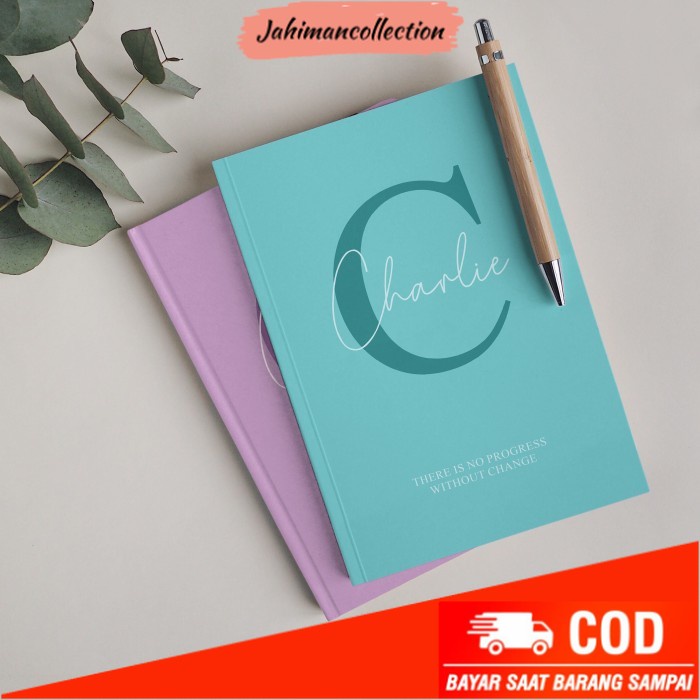 

✨ BISA COD ✨ Custom Notebook Planner / Buku Catatan Hardcover / Journal Book Custom - A6 (small), isi polos
