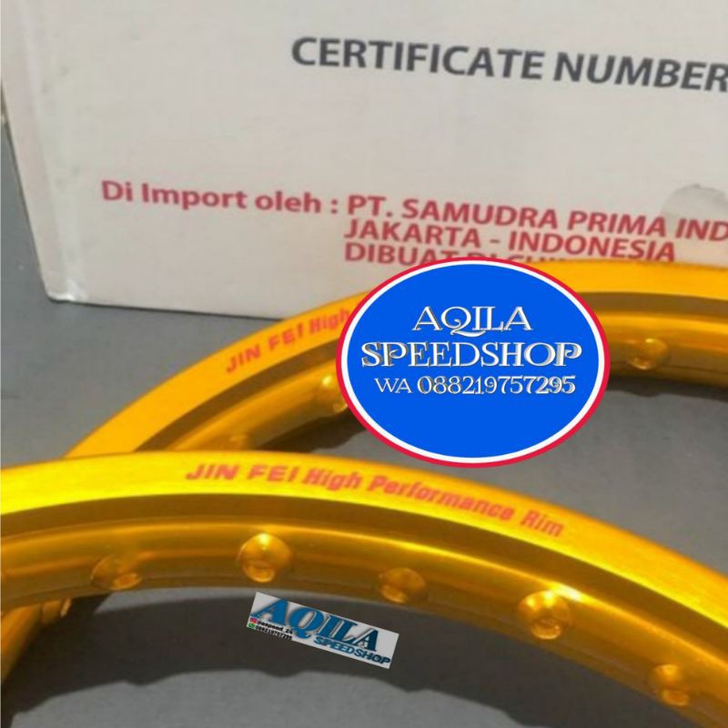 Ring Velg Jinfei polos Velg Jinfei Ring 17 120/140 dan 140/140 rata harga sepasang
