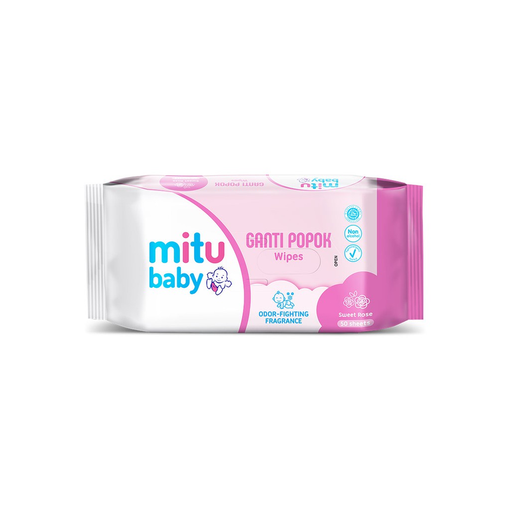 Mitu Baby Wipes Tisu Basah Fresh n Clean 50s