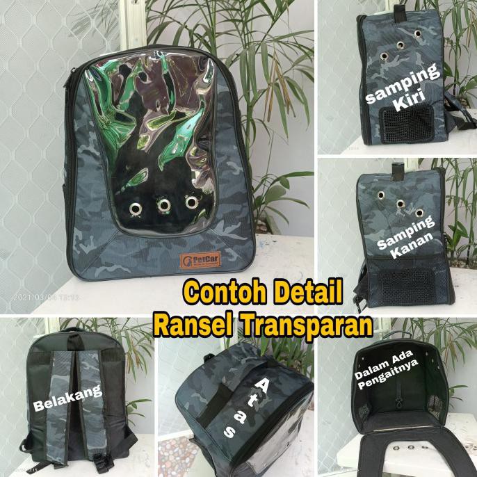 Pet Cargo Ransel Transparan - Tas Kucing Ransel Transparan - Tas Hewan