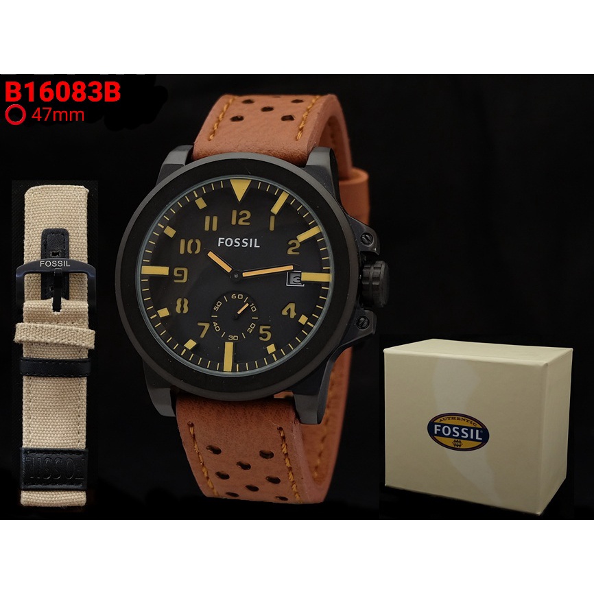 Grosiran Jam Tangan Pria Psa K6 - 45125 Analog Tali Kulit Tanggal Aktif Original Garansi 6 Bulan Free Box Exclusive Tali Kulit &amp; Baterai Cadangan (Bisa COD)