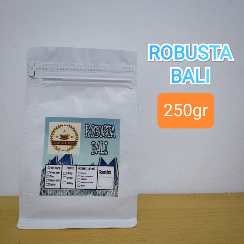 

Kopi Robusta Bali Kintamani Premium natural 250gr