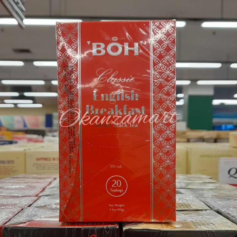 

Boh Tea/Teh Classic English Breakfast Isi 20x2gr