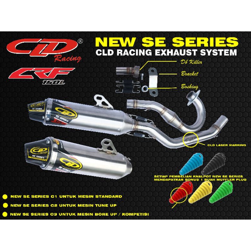KNALPOT CLD RACING CRF 150 KLX 150 SE SERIES C1