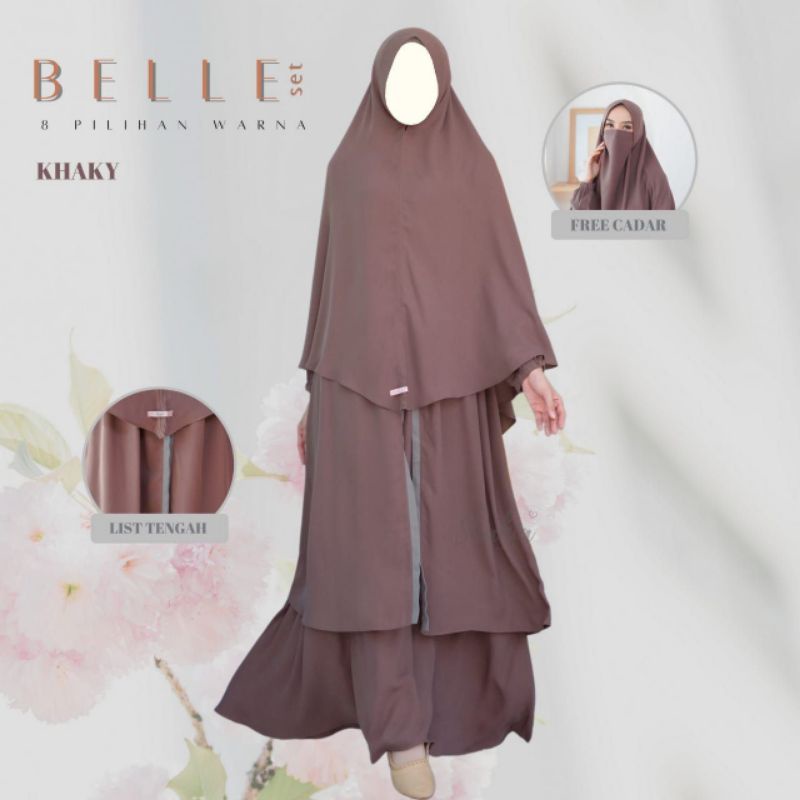 BELLE SET BY SHAHIA SYAR'I (L) (DRESS+KHIMAR+CADAR)