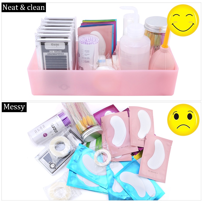 Kotak Penyimpanan Alat Bulu Mata Kapasitas Besar Untuk Eyelash Extension Tweezer Case Kosmetik Makeup Tools Storage Box Aksesoris Bulu Mata