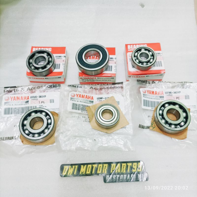 LAKER BEARING RASIO SET XEON LAMA XEON RC 125 6 PCS ORIGINAL YAMAHA YGP