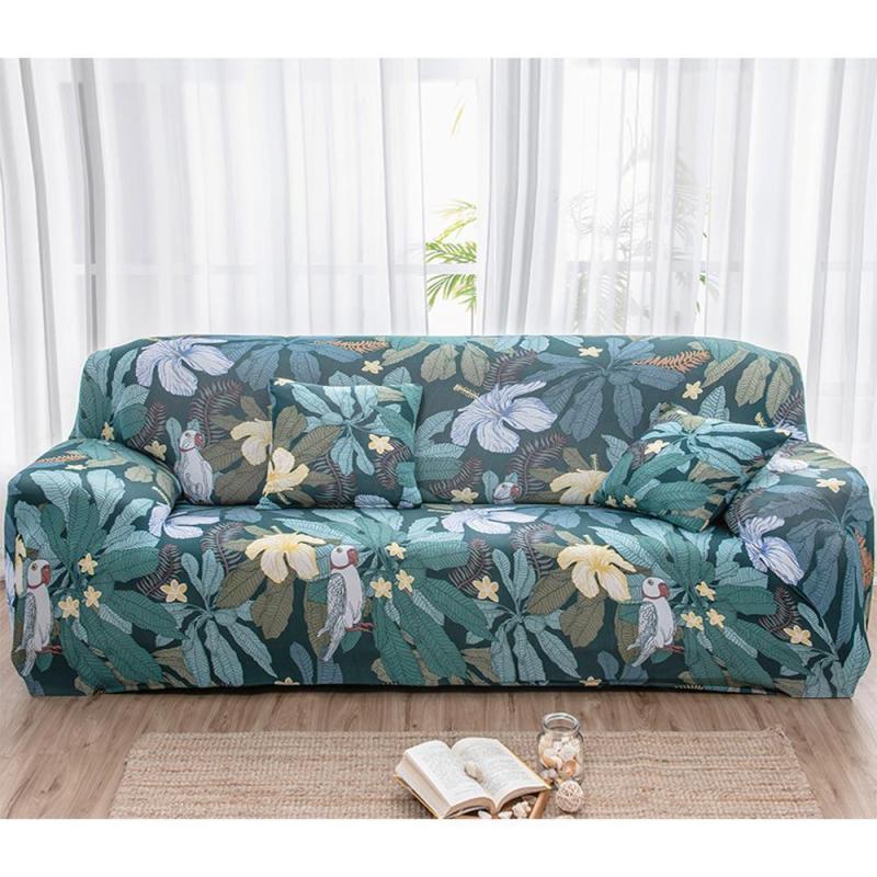 Mi.more Sofa Cover 1/2/3/4 Seater Bentuk L Bahan Polyester Elastis Dapat Dilepas Sarung Bantal Hijau