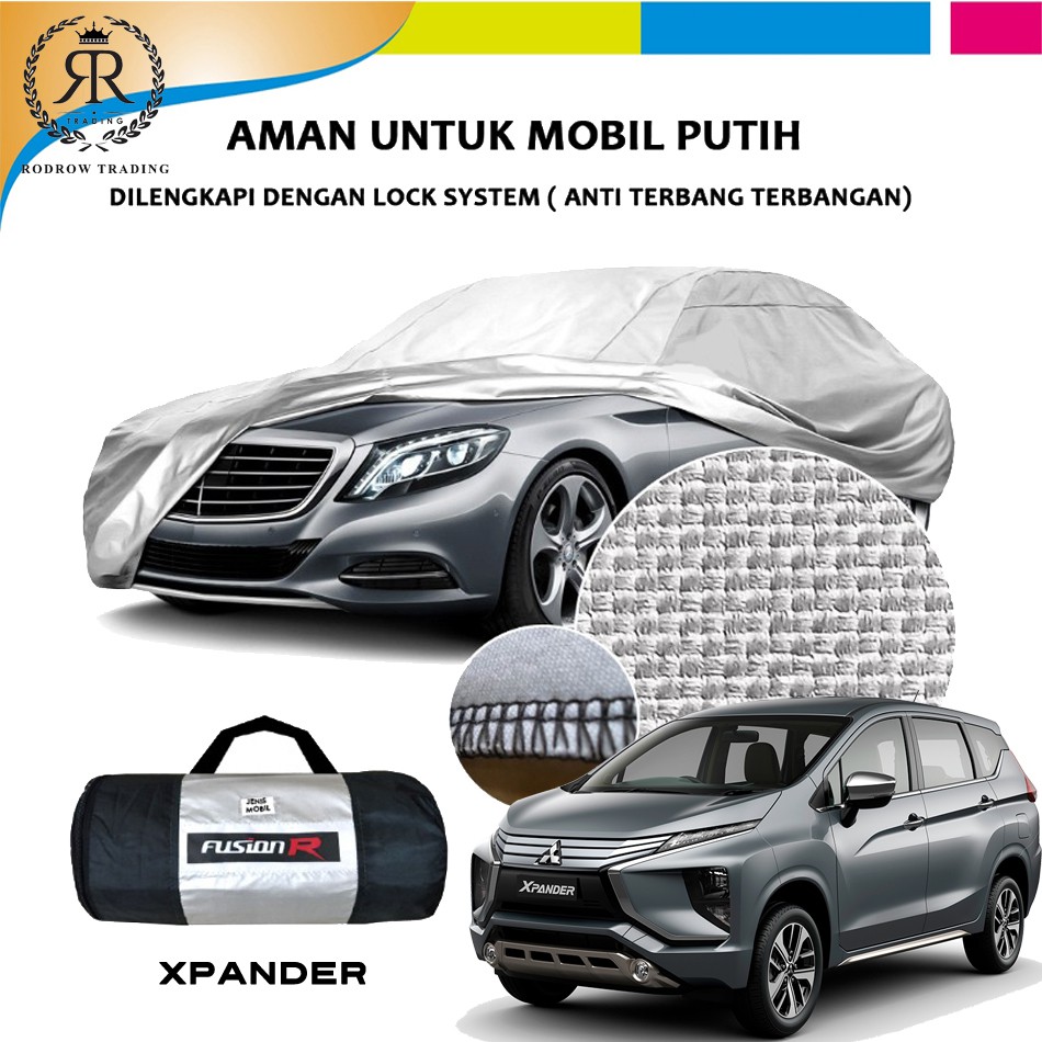 Cover Mobil Putih Xpander - Sarung Mobil Putih Xpander - Body Cover Mobil Putih Xpander