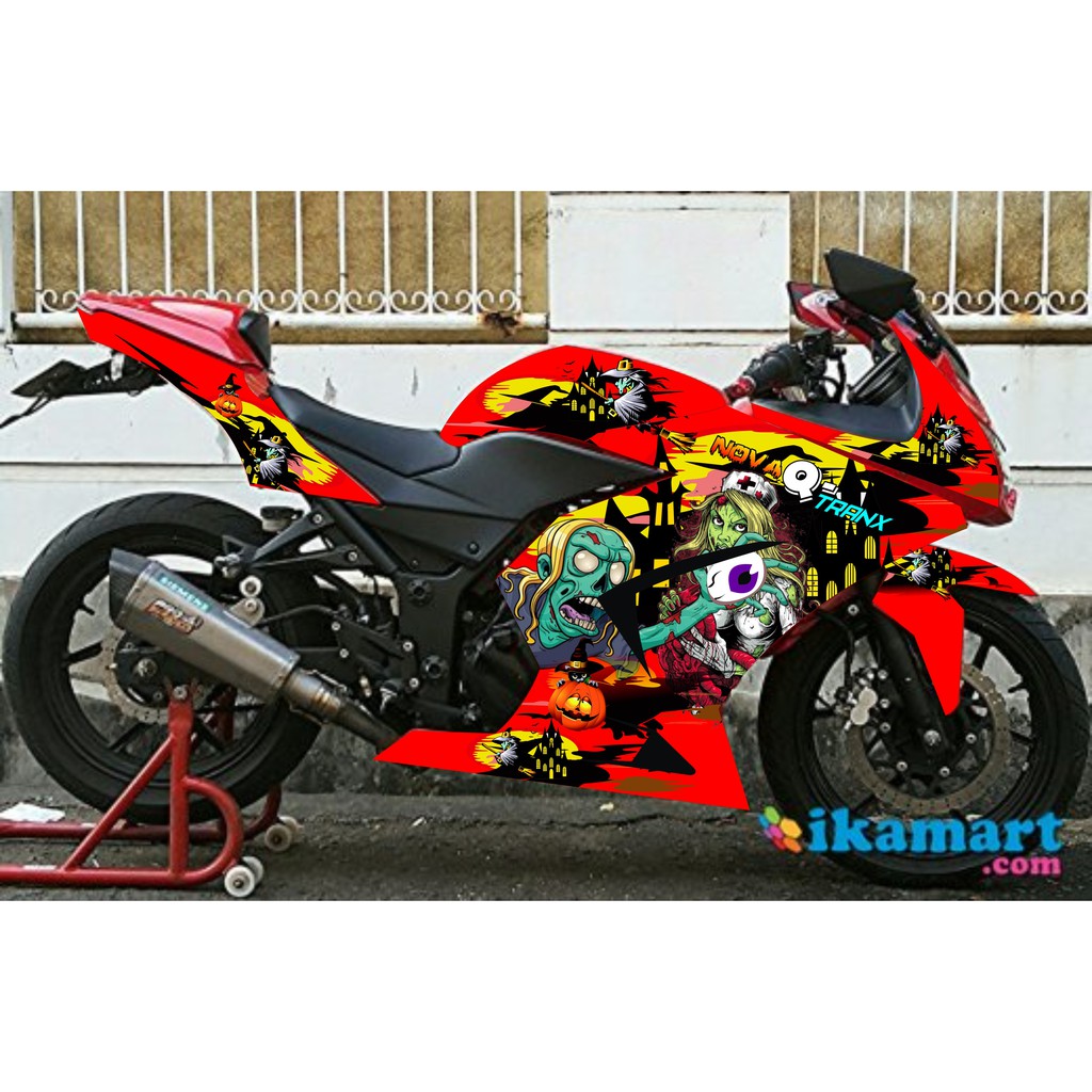 Stiker Ninja 250 Karbu Disain Bebas Shopee Indonesia