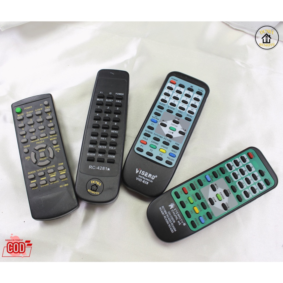 Remot Remote TV AKARI Tabung Multi Tanpa setting