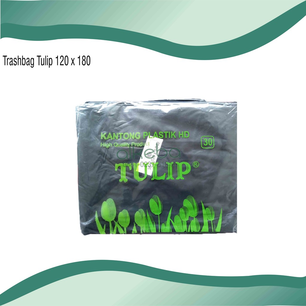 Trash bag Jumbo merk tulip 120 x 180 cm Trashbag Kantong plastik sampah ekstra size