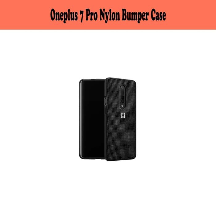 Oneplus 7 Pro Nylon Bumper Case Cover Black Original Black