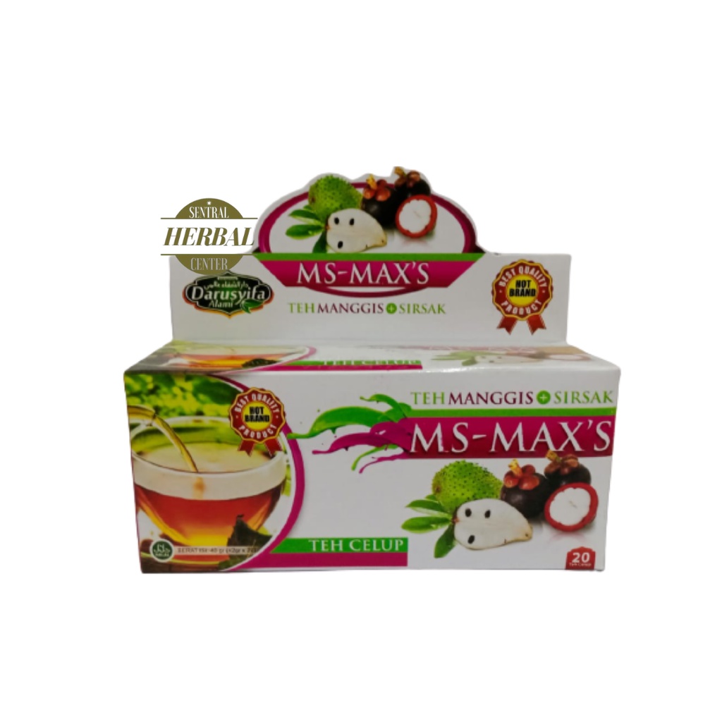 

Teh Celup Herbal Darusyifa MS - MAX'S Kulit Manggis + Sirsak - 20sashet