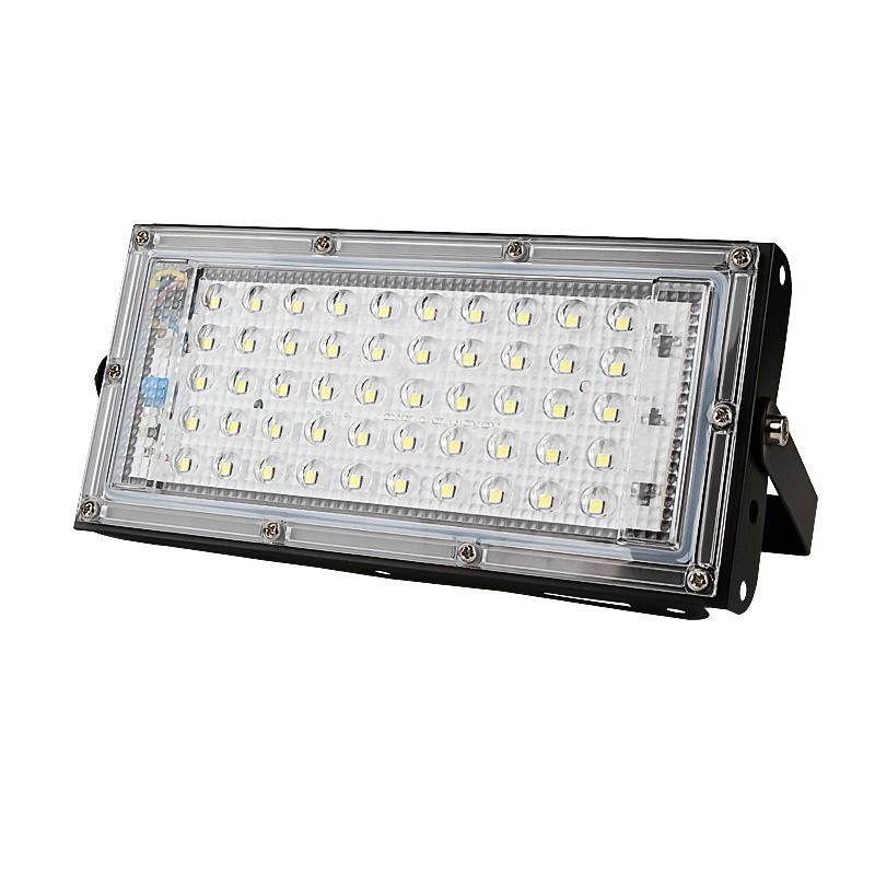 lampu model Sorot Tembak Slim Lampu LED Slim Flood Light waterproof SMD 50W putih