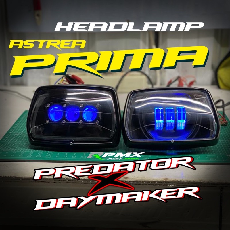 DAYMAKER PNP PRIMA | HEADLAMP PRIMA CUSTOM | LAMPU DEPAN PRIMA MODIF | BILED ASTREA PRIMA | DAYMAKER