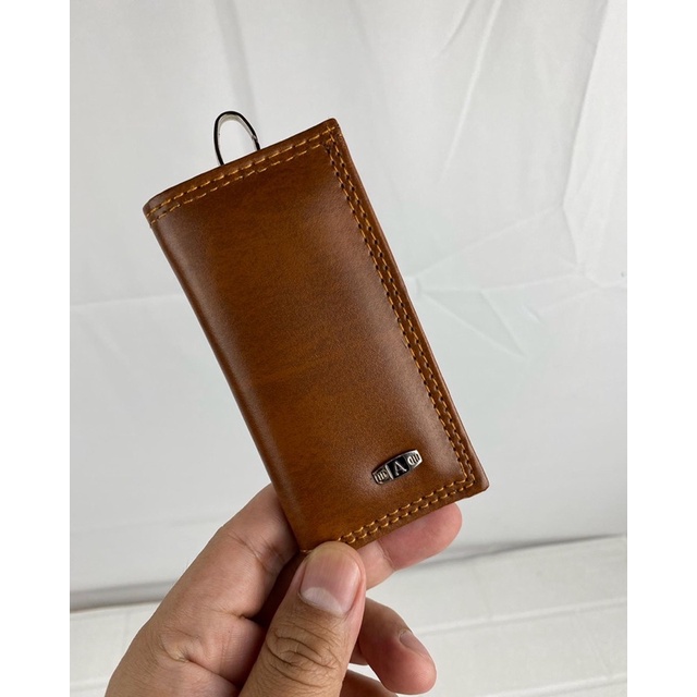 DOMPET KUNCI STNK LIPAT 3 BAHAN KILAP DOMPET STNK MOBIL KULIT SINTETIS DOMPET KUNCI MOTOR LIPAT LOGO GANTUNGAN KUNCI STNK